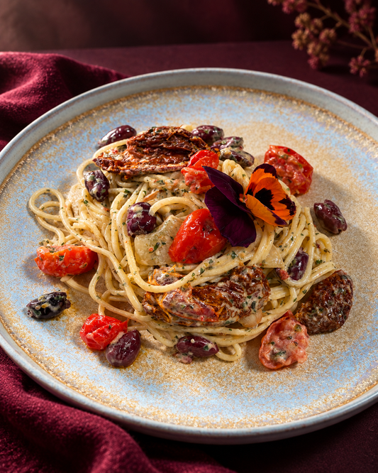 Pasta P*rno Mediterran – cremig, würzig, voller Geschmack