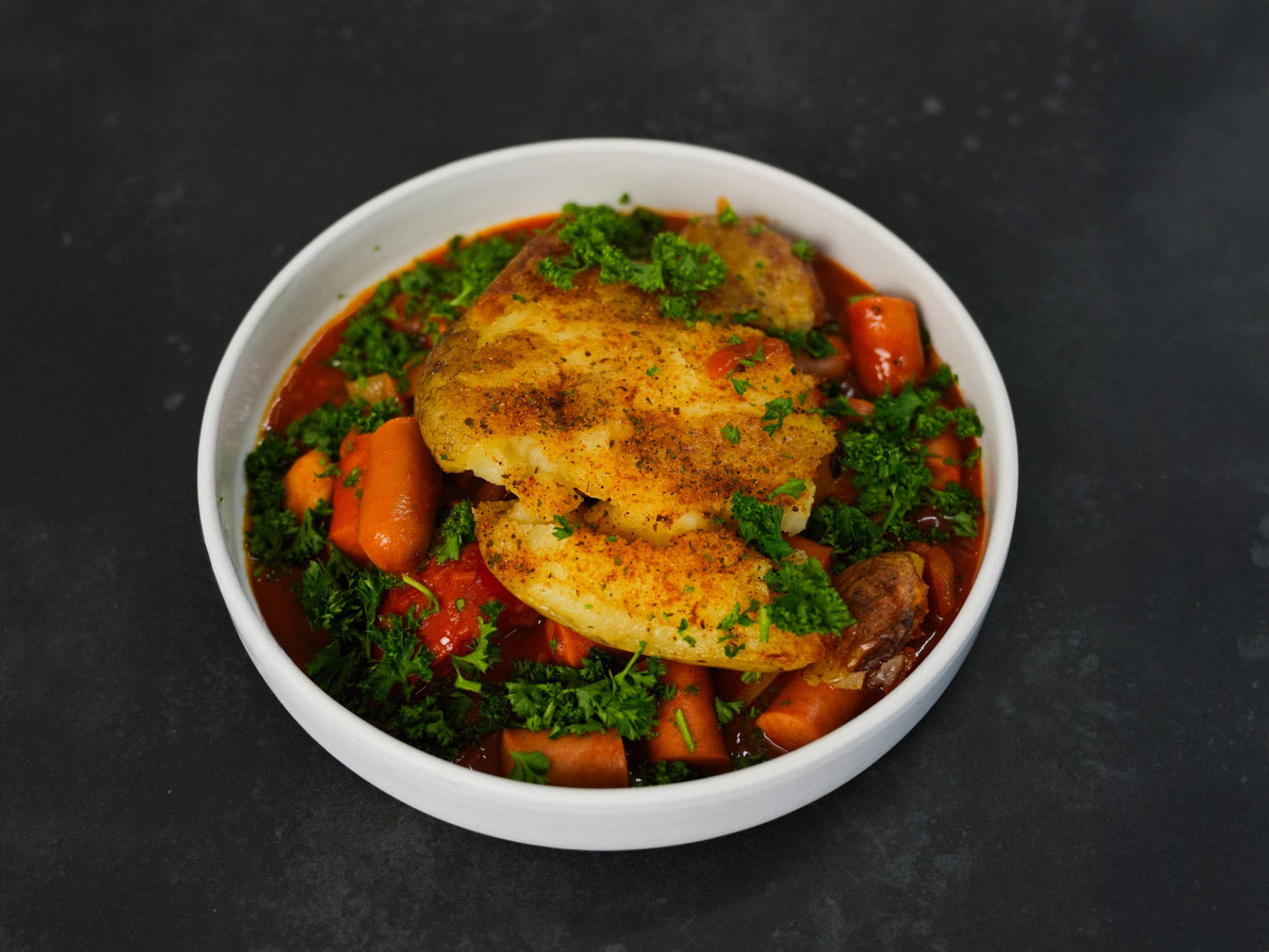 Würstchen-Schaschlik Mit Quetschkartoffel